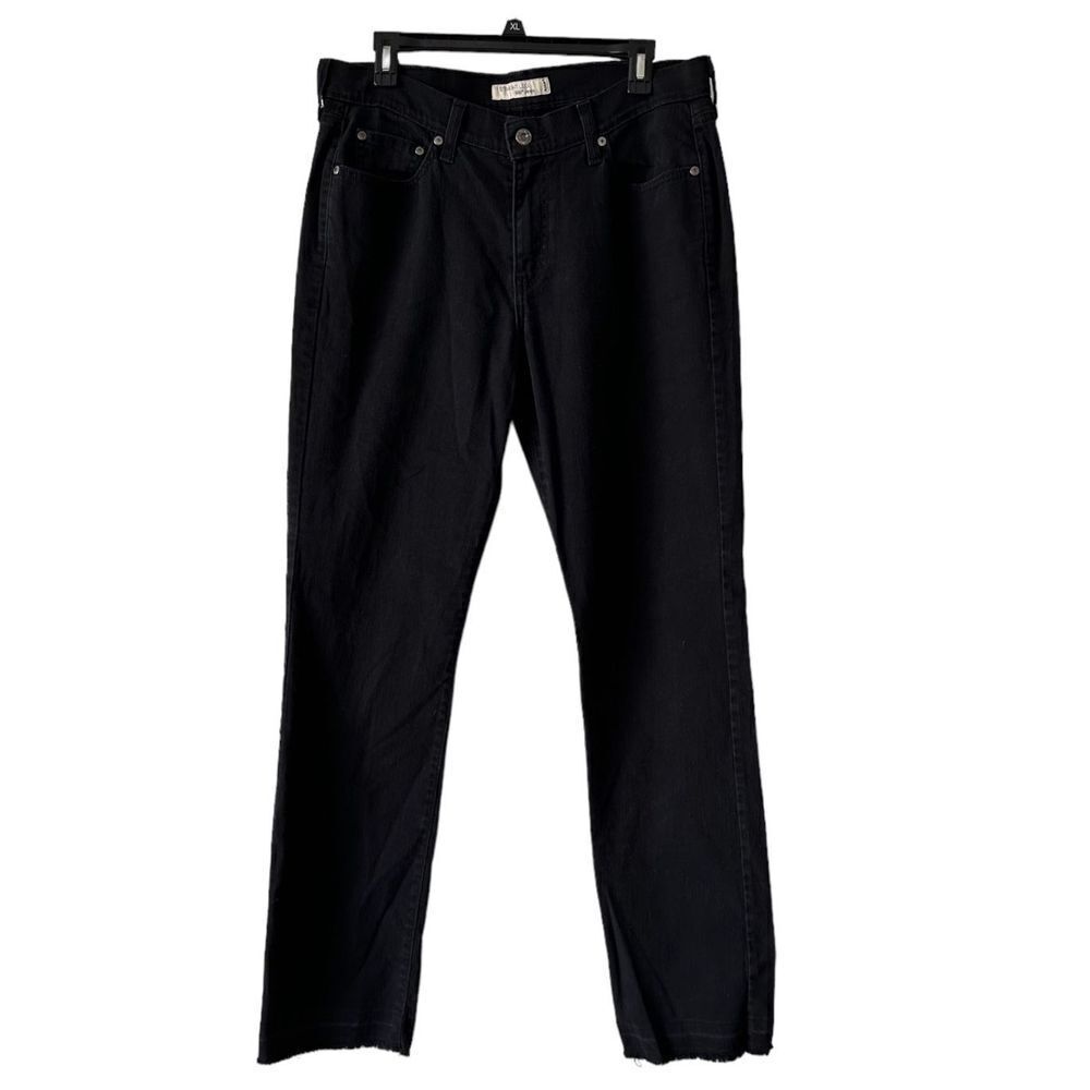 Levi Strauss & Co Women's 5 Pocket Design Straight Leg Jeans Black Size 12 L/C